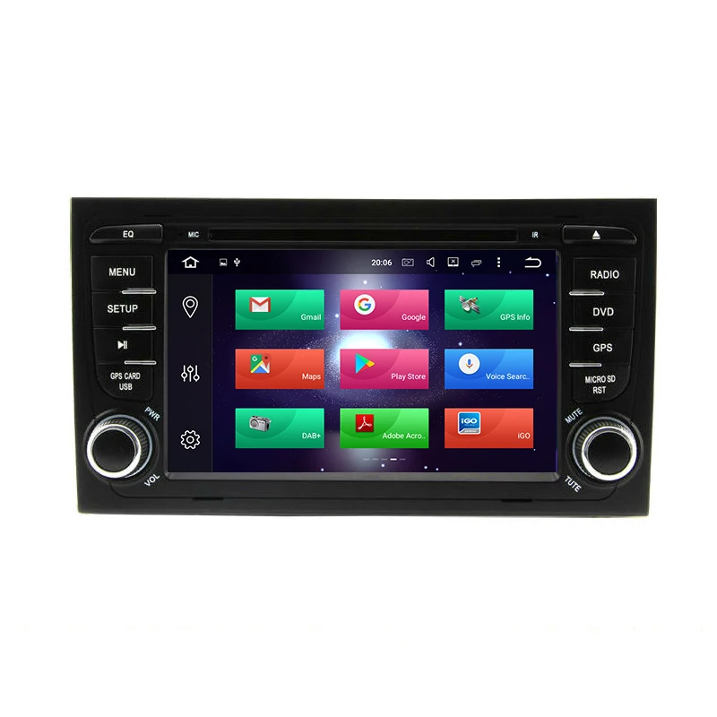 Aoluoya 4G RAM 32 gom Octa Core Android 8 0 2 Din автомобильное радио GPS навигация для AUDI A4 S4 RS4 2002 2003 2004