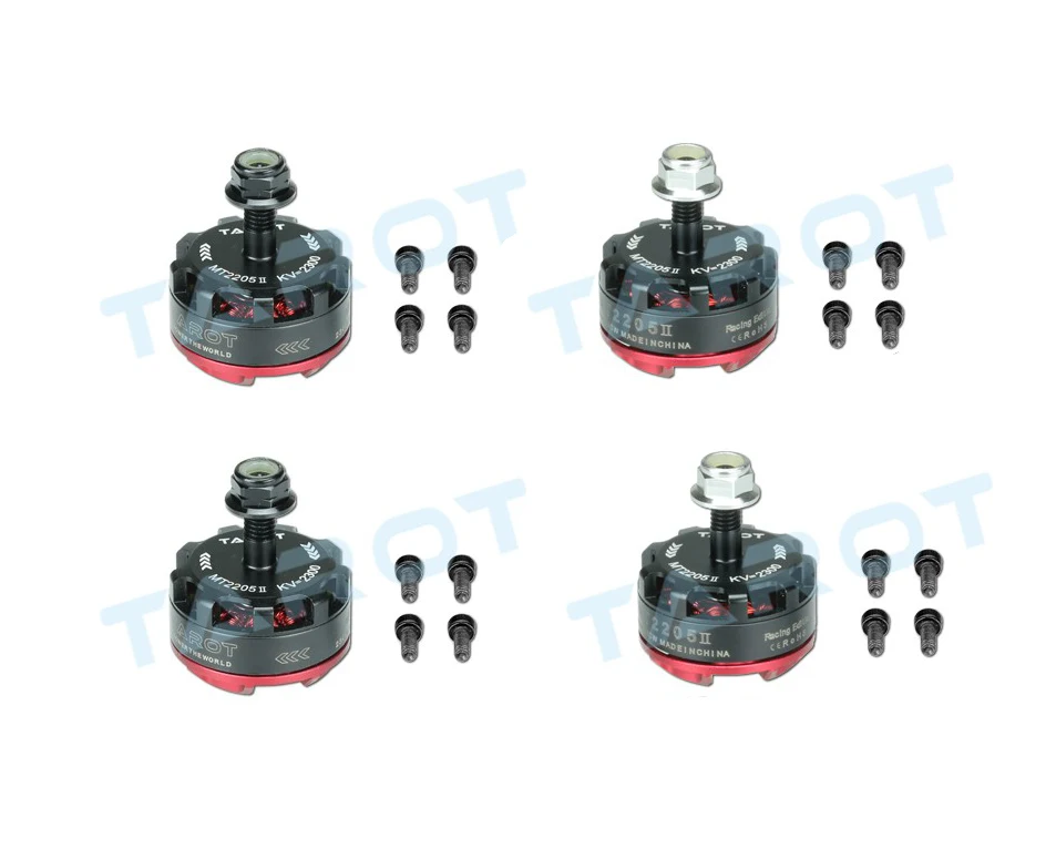 JMT 2 пары Tarot MT2205 II 2300KV двигатель CW/CCW TL400H14 + TL400H15 для DIY RC Mini Racing Quadcopter Drone