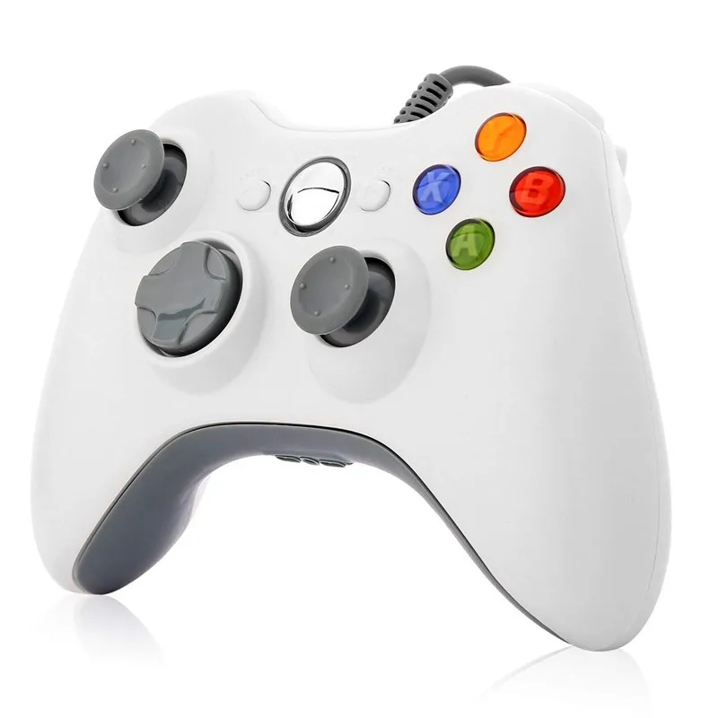 White Проводной джойстик USB проводной геймпад игровой контроллер для microsoft Xbox для Slim 360 PC джойстик игровой контроллер для мальчика - Цвет: White
