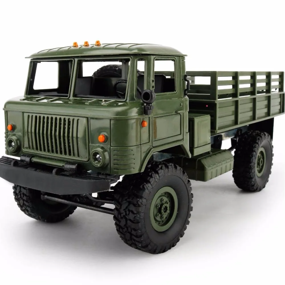 WPL B-24 пульт дистанционного управления военный грузовик DIY внедорожный 4WD RC автомобиль 4 колеса багги привод скалолазание GAZ-66 автомобиль на день рождения подарок игрушка