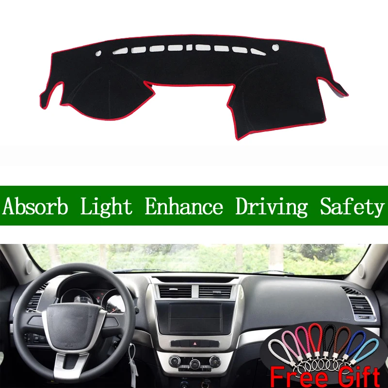 

Чехол для приборной панели GEELY GX7 EX7 2010 2011 2012-2015, Солнцезащитный нескользящий коврик, коврик, наклейки для автомобиля, аксессуары для интерьер...