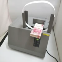 automatic banknote invoice bill banding machine paper tape money strapping 220v 110v