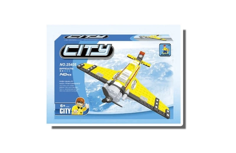 Ausini Строительный набор сделай сам Совместимость с lego city самолет 633 3D блоки модель