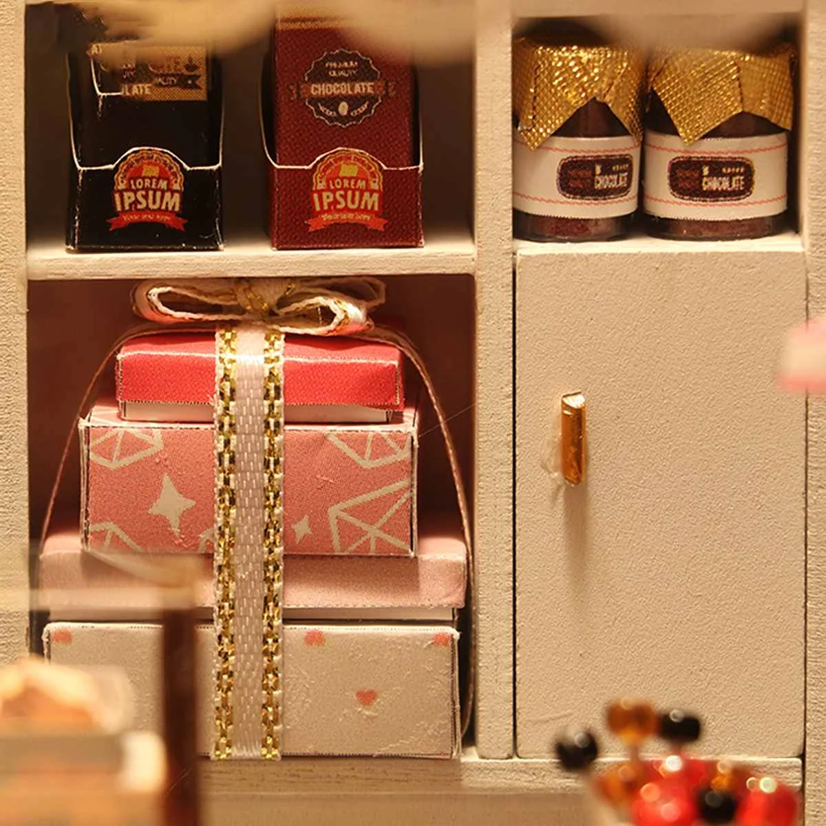 Кукольный домик мебель миниатюрный кукольный DIY дом коробка для комнаты