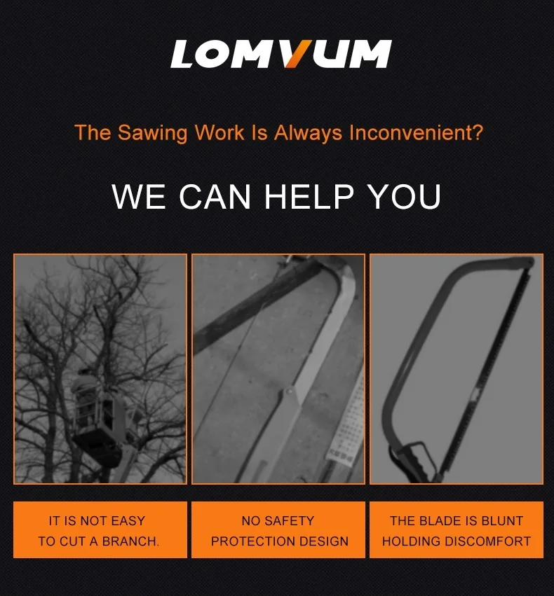 Lomvum 7/8 дюймов портативный Обрезной ручной пилы складной многофункциональный обрезка сада инструмент украшения Бабочка нож SK5 ножовка