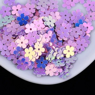 Плоская блестящая пайетка с отверстием 7 мм | Дом и сад