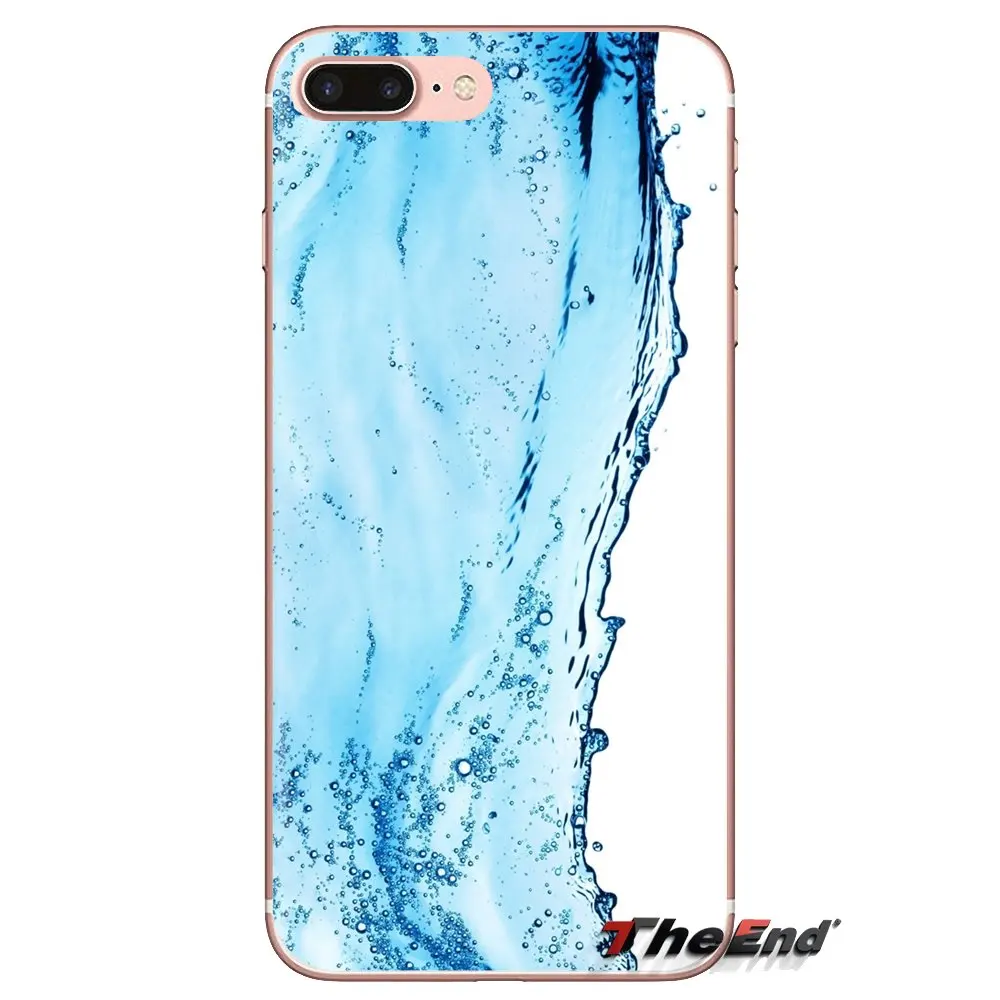 Soft Transparent Shell Covers Water Splash For Samsung Galaxy S3 S4 S5 Mini S6 S7 Edge S8 S9 S10 Plus Note 3 4 5 8 9 |