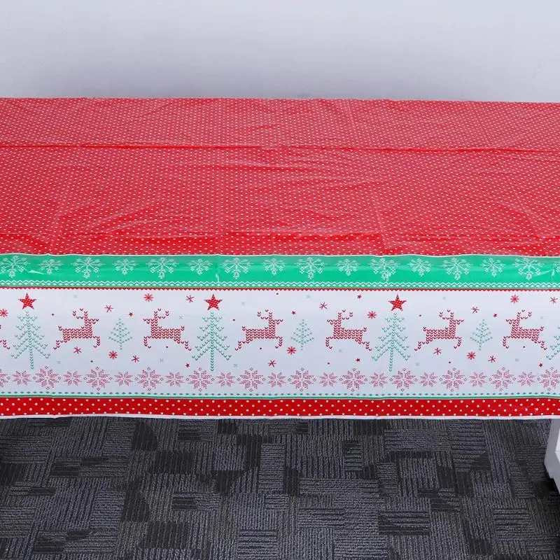 Новогодняя Рождественская скатерть с Санта Клаусом, рождественские украшения для кухонного обеденного стола, домашние вечерние скатерти, рождественские скатерти