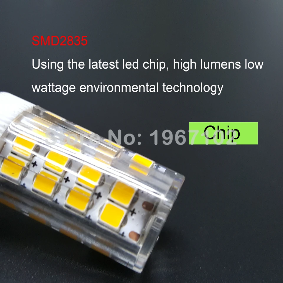 100 шт. G9 5 Вт SMD 2835 Светодиодный кукурузный светильник лампа 51 светодиодный s AC220V