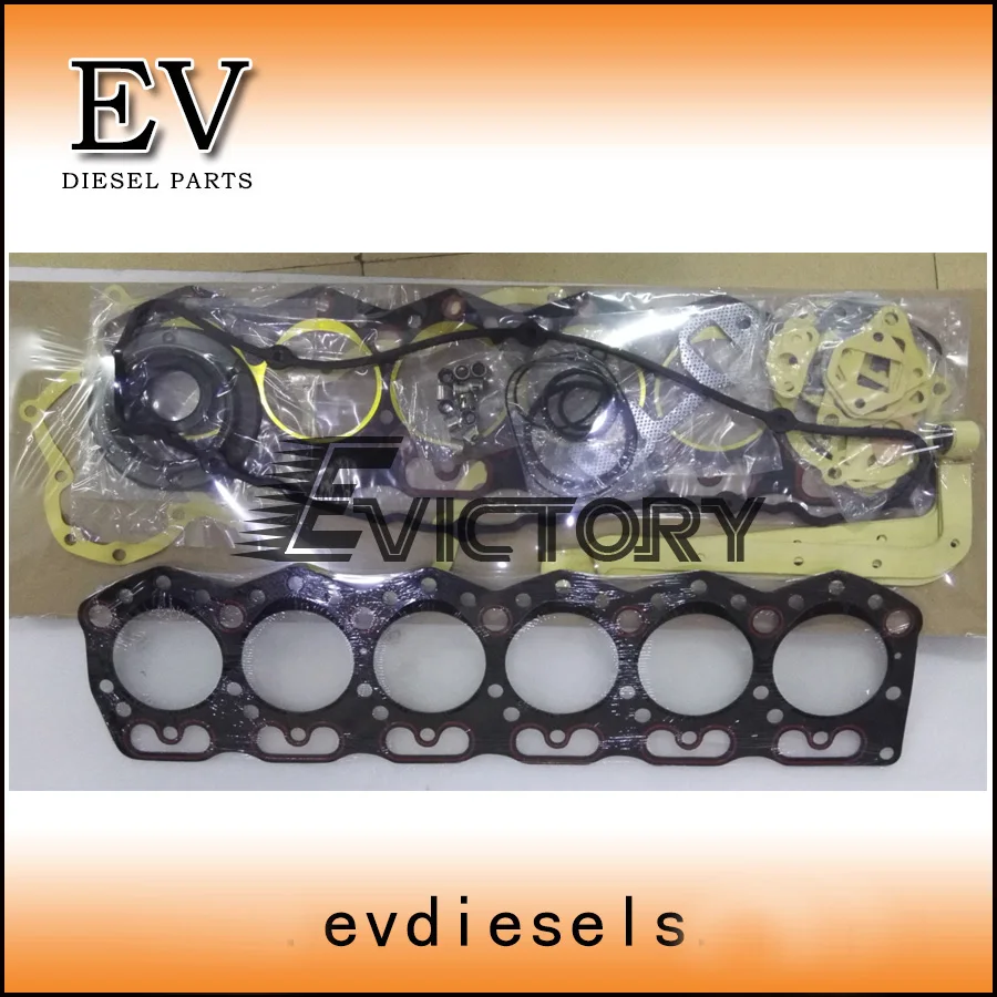 

6DR5 piston ring+6DR5 full gasket kit +engine bearing for Mitsubishi diesel engine 6DR5