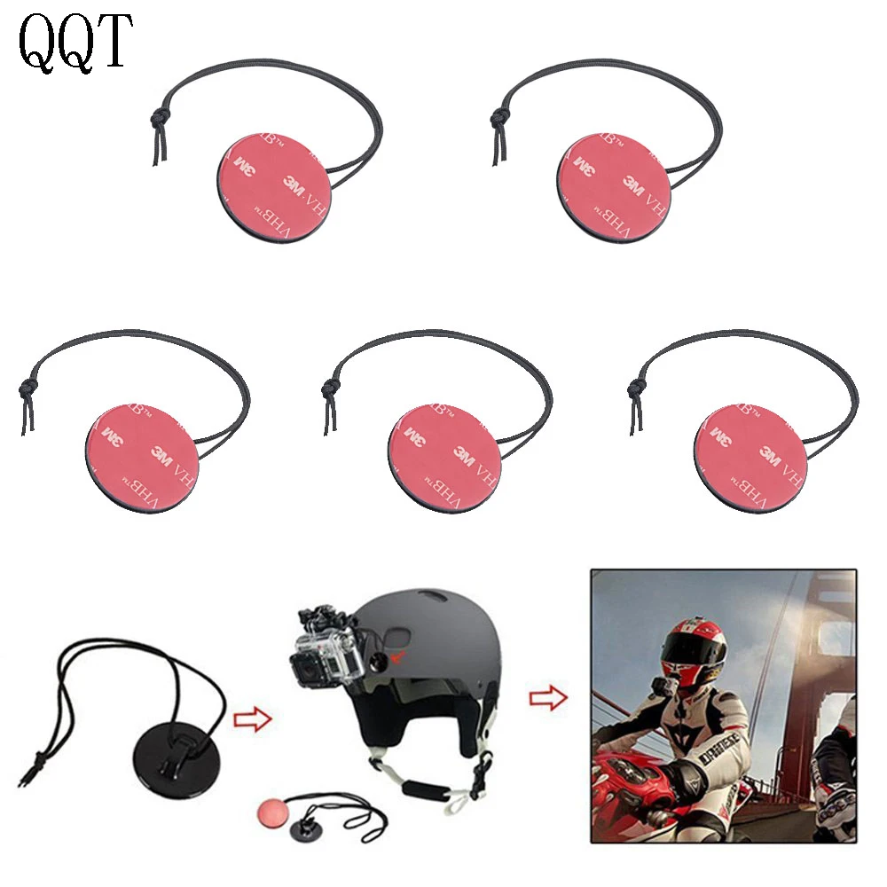 QQT 5 шт./компл. для GoPro hero 9 8 7 6 4 3 + 2 комплект установки наклеек 3m камеры sj4000 Xiaomi Yi|camera