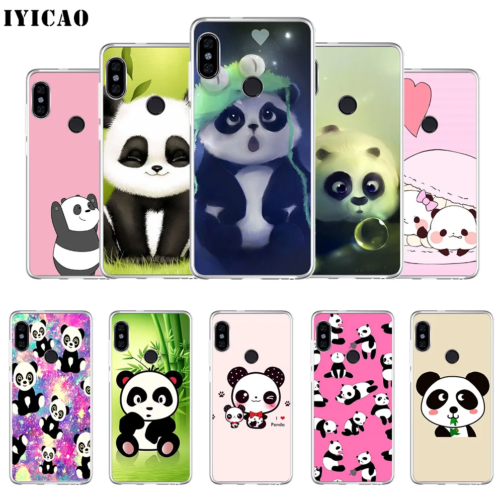 IYICAO милый мягкий силиконовый чехол для телефона с рисунком панды Xiaomi Redmi 4A 5A 6A Note 7