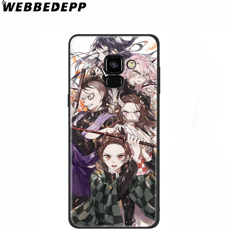 WEBBEDEPP Demon Slayer Kimetsu no Yaiba силиконовый чехол для Samsung Galaxy A3 A5 A6 A7 A8 A9 A10 A20 A30 A40 A50 A70 M10 M20 M30