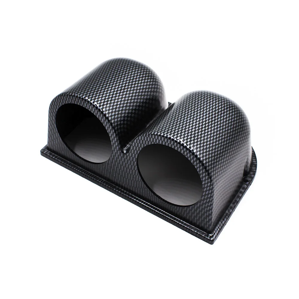 52 мм двойной карбоновый манометр крышка автомобильный держатель для приборной