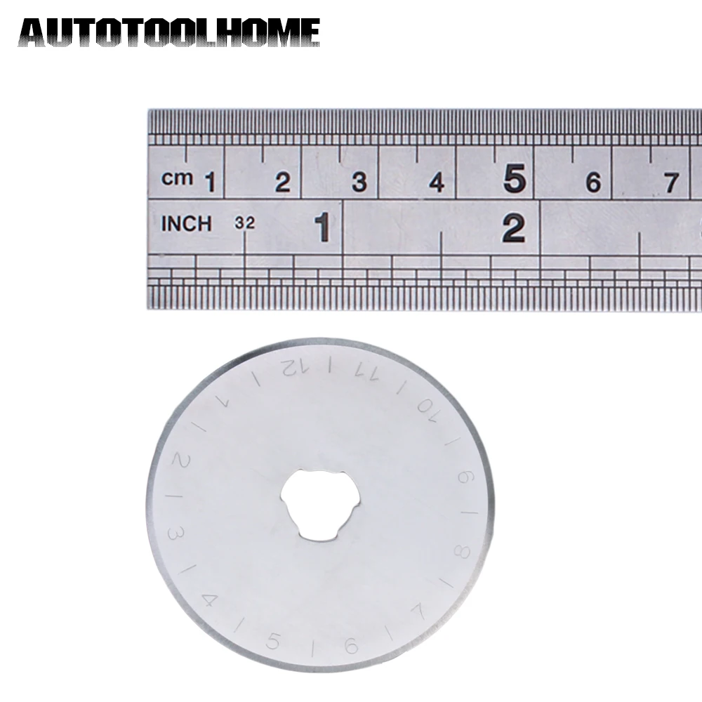 AUTOTOOLHOME 5 шт. 45 мм вращающиеся лезвия лоскутное шитье ткань Кожа ремесло сталь