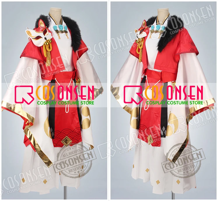 Onmyoji Youko по умолчанию Косплей Костюм Полный комплект взрослый костюм новый стиль