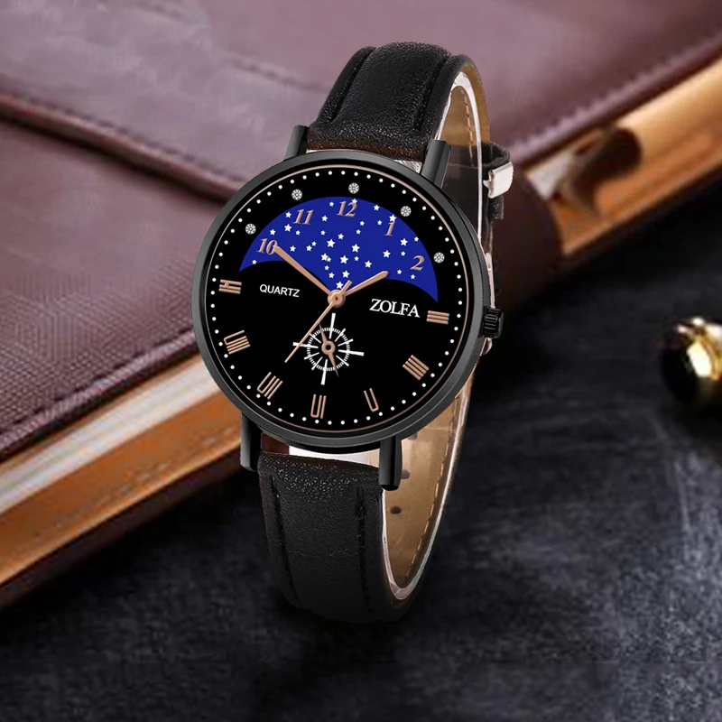 Часы Blue sky star классические повседневные Простые кварцевые наручные часы женские