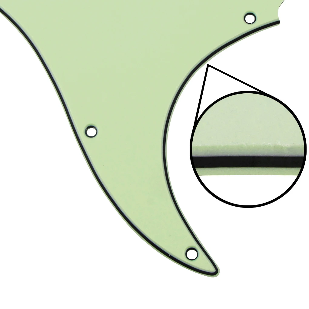 FLEOR SSH HSS гитара накладка задняя пластина 3Ply мятный зеленый и винты для