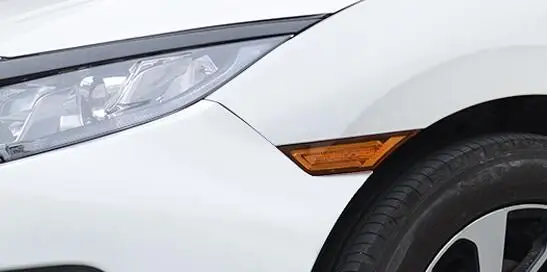 Yellow CAPQX 2 шт. для Honda Civic Авто светодио дный светодиодный Fender боковой фонарь указатели поворота сбоку лампа - Испускаемый цвет: Yellow