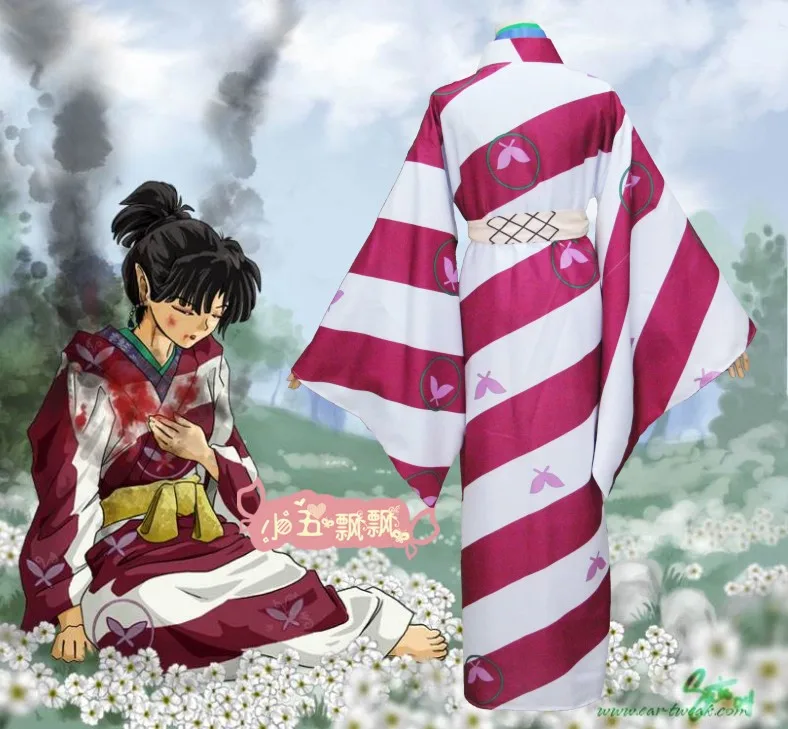 Аниме Inuyasha фигурка Кагура новая версия напечатанное кимоно костюм платье