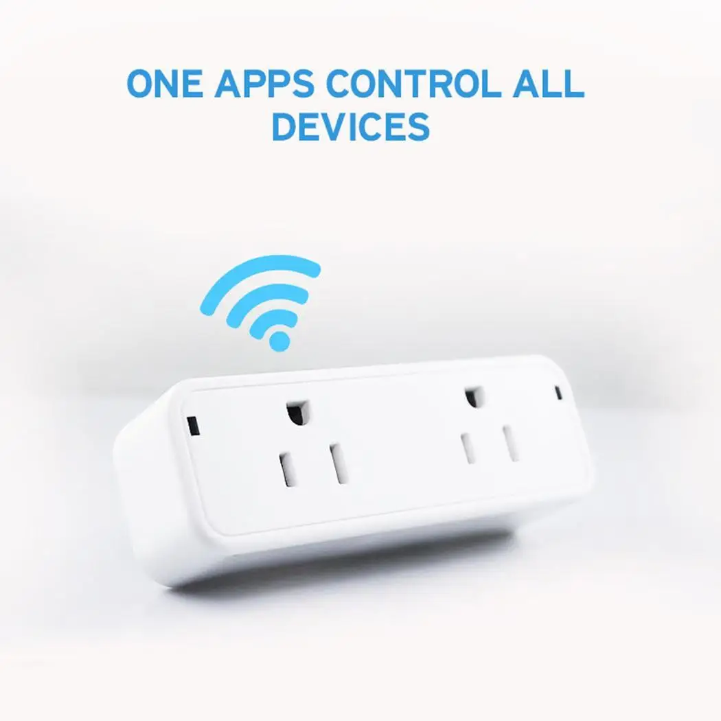 Мини Wifi умная розетка US power 125 V Plug мобильный телефон Интеллектуальный белый 1875 W 15A