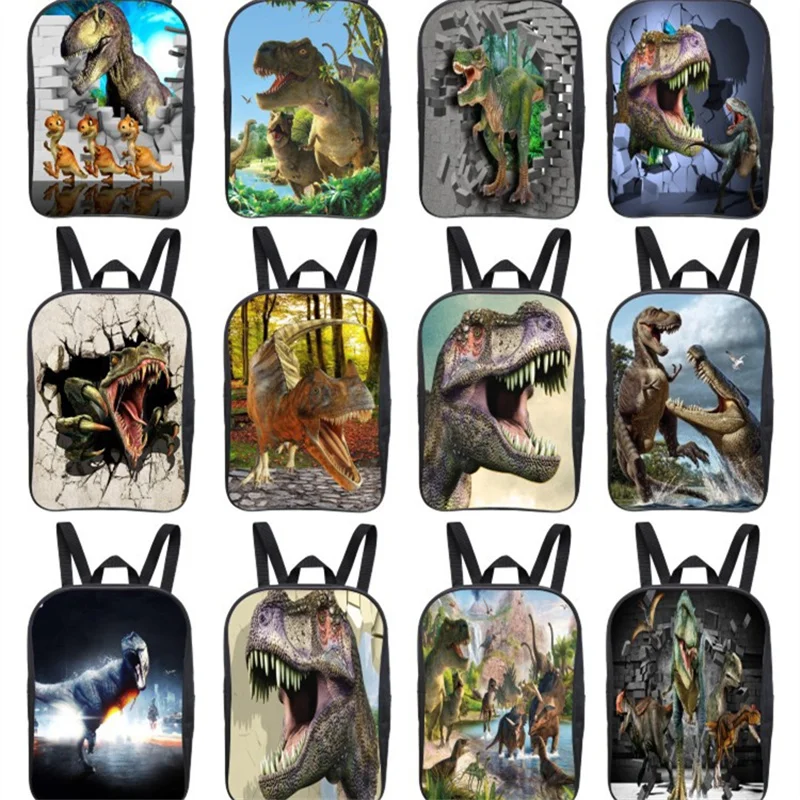 12 видов детских рюкзаков с объемным рисунком динозавра животных мира Юрского