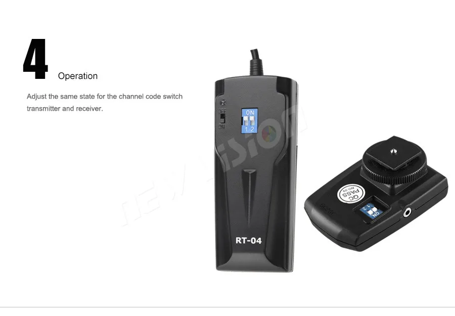Godox 4 канала беспроводной/Радио Студия Вспышка триггер с приемником набор Rt-04 для Canon Nikon Pentax Slr камера K-150A K-180A