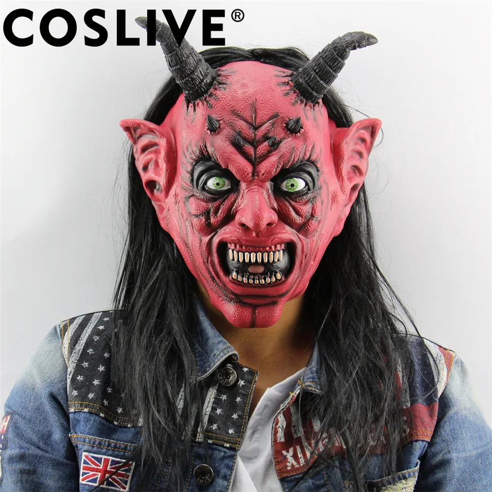 Распродажа Coslive распродажа Косплей вечерние маска дьявола Inferno сатана ужаса