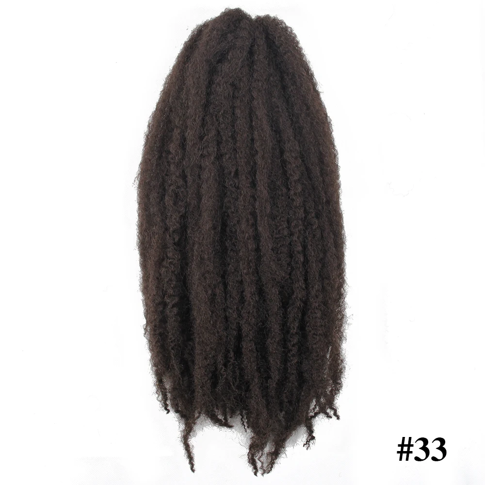 Косички Marley, вязанные крючком волосы, кудрявые, афро, весна, твист, мягкий, красный, серый, синтетический канекало, косички, вязанные, косички, наращивание волос - Цвет: #33
