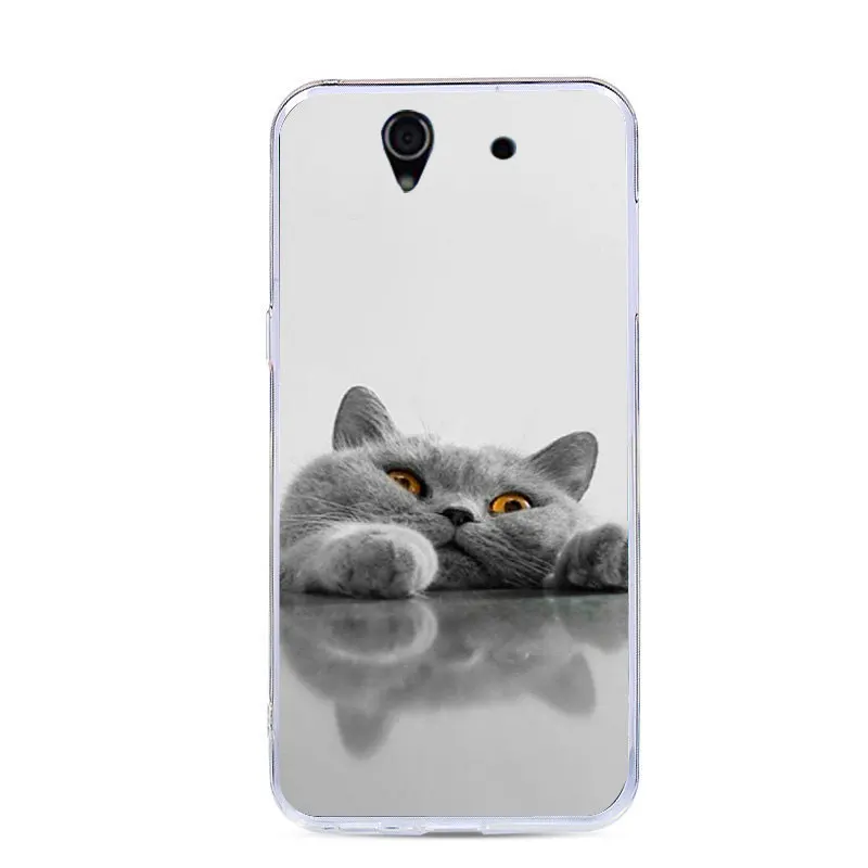 J&ampR Silicone Phone Case For Sony Xperia Z C6603 C6602 L36H L36i 5.0&quotBack Cover Colorful printing Cartoon Soft Cases |