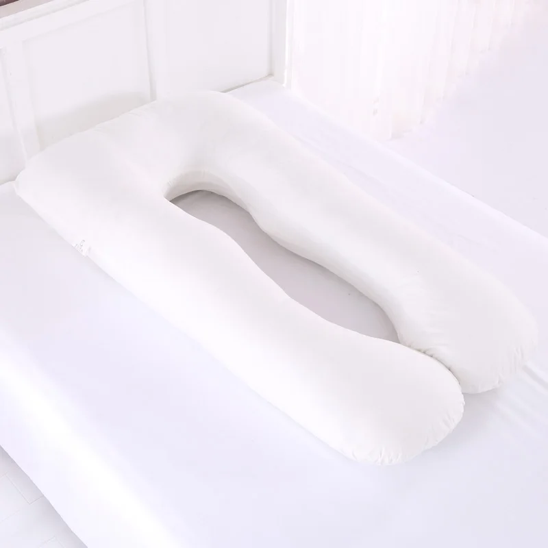 Body Pillow-White 1,8 кг 140x75 см, Подушка для беременных, постельные принадлежности, подушка для всего тела для беременных женщин, u-образная Подушка для сна, длинные боковые подушки для беременных - Цвет: Body Pillow-White