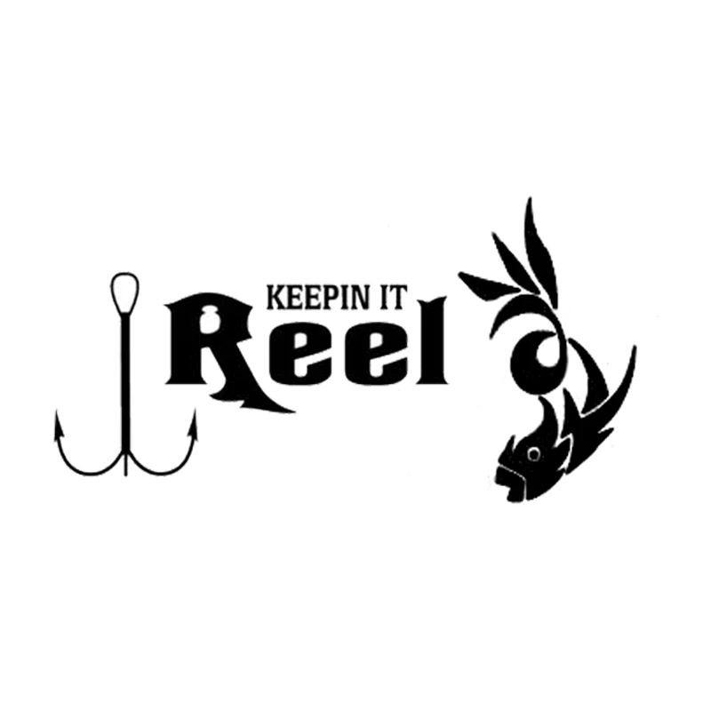 35cm Keepin It Reel Tribal Fish Car-Styling Stickers Car Accessories Vinyl