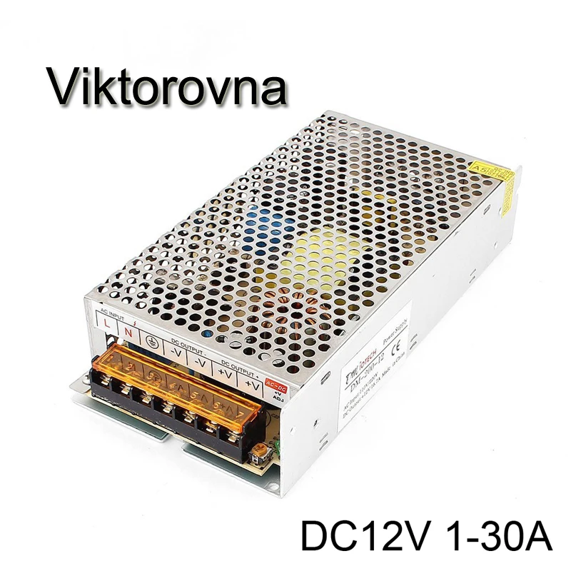 1 шт. светодиодный драйвер 12 в источник питания для светодиодной ленты AC 85 265 110 В 220