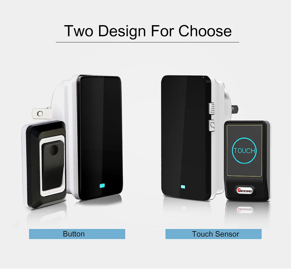 Оптовая продажа saful Водонепроницаемый светодиодный сенсорный дверной звонок