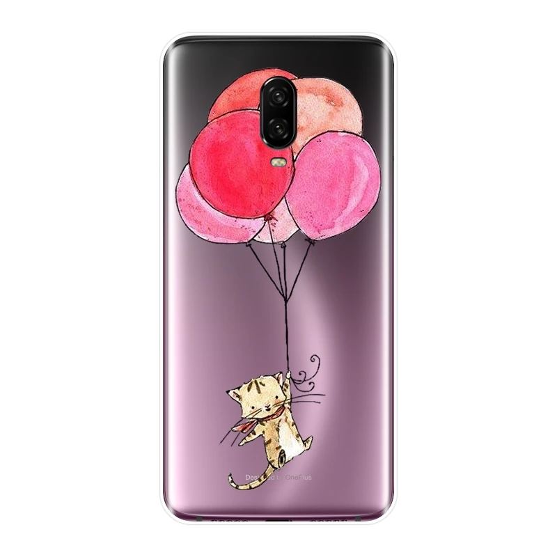 Для One Plus 3 3T 5T 6T чехол силиконовый мягкий Кот медведь лиса панда Лев Слон задняя