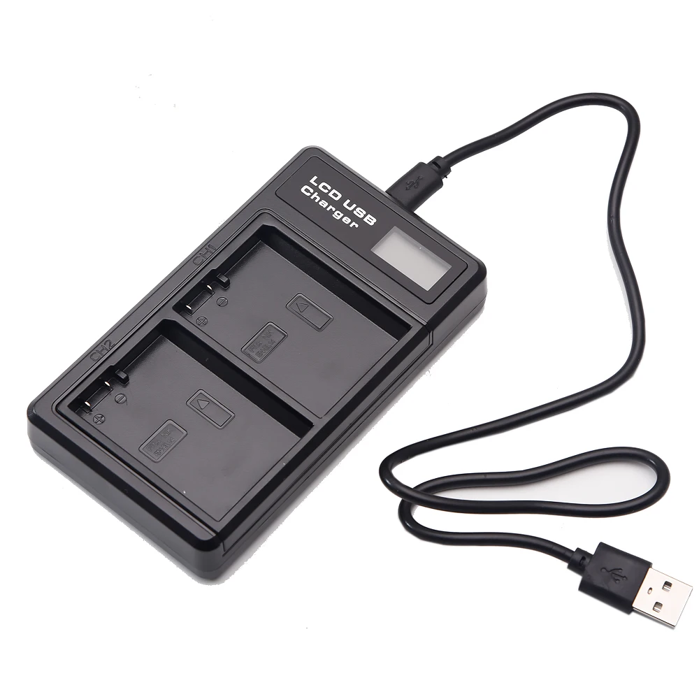Зарядное устройство с двумя USB-портами ЖК-дисплеем для аккумуляторов Nikon EN-EL14 Df D5600