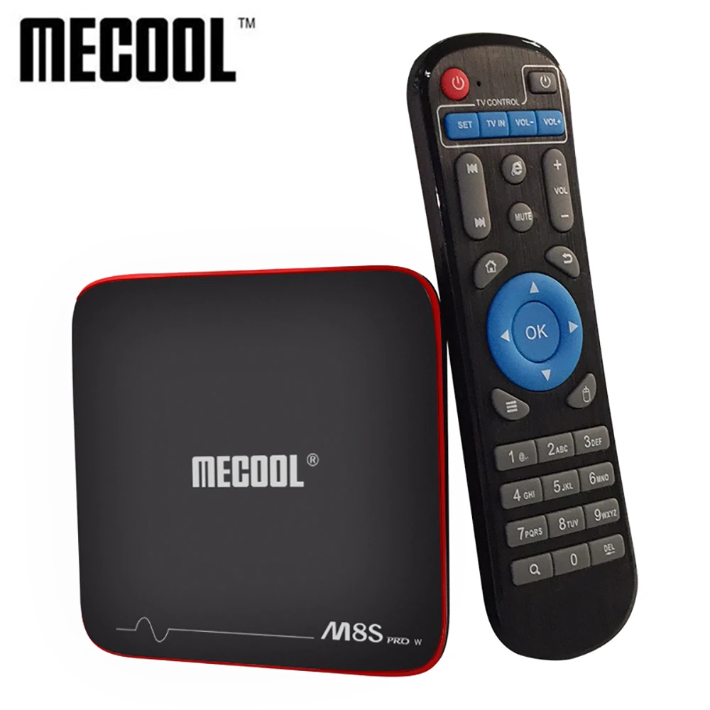 MECOOL M8S PRO W Android 7 1 ТВ приемник с wifi 4 K S905W Процессор 2G/16G Поддержка 2 ГГц H.265 100 м