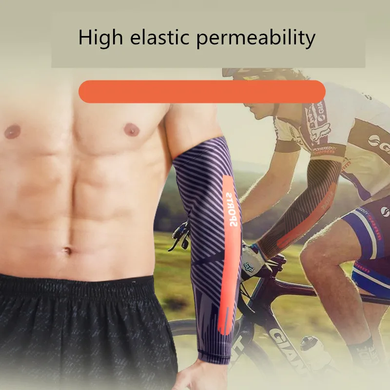 Открытый Спорт 1 шт. дышащие рукава для бега баскетбольные налокотники фитнес