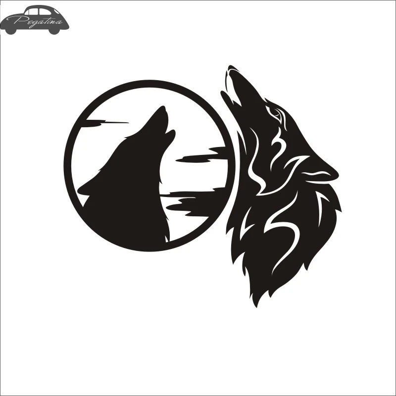 Волк Наклейка Лобо полый стикер окна автомобиля винил Забавный плакат|sticker car|wolf