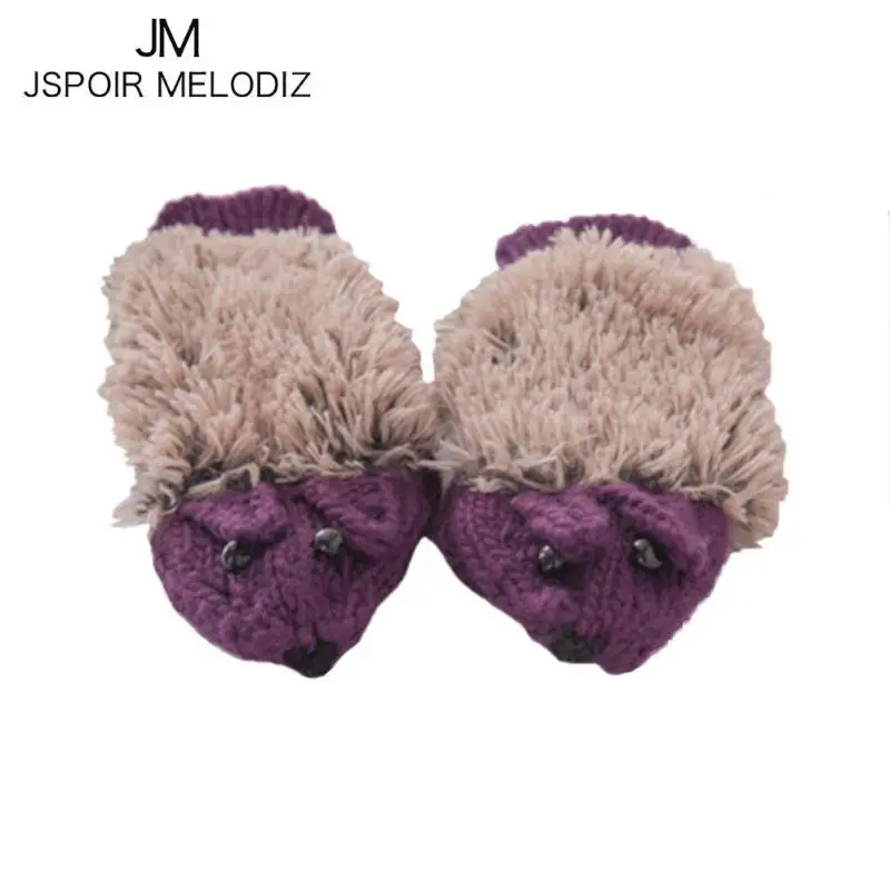 Забавные Для женщин теплые Прихватки для мангала 2017 осень-зима милый мультфильм