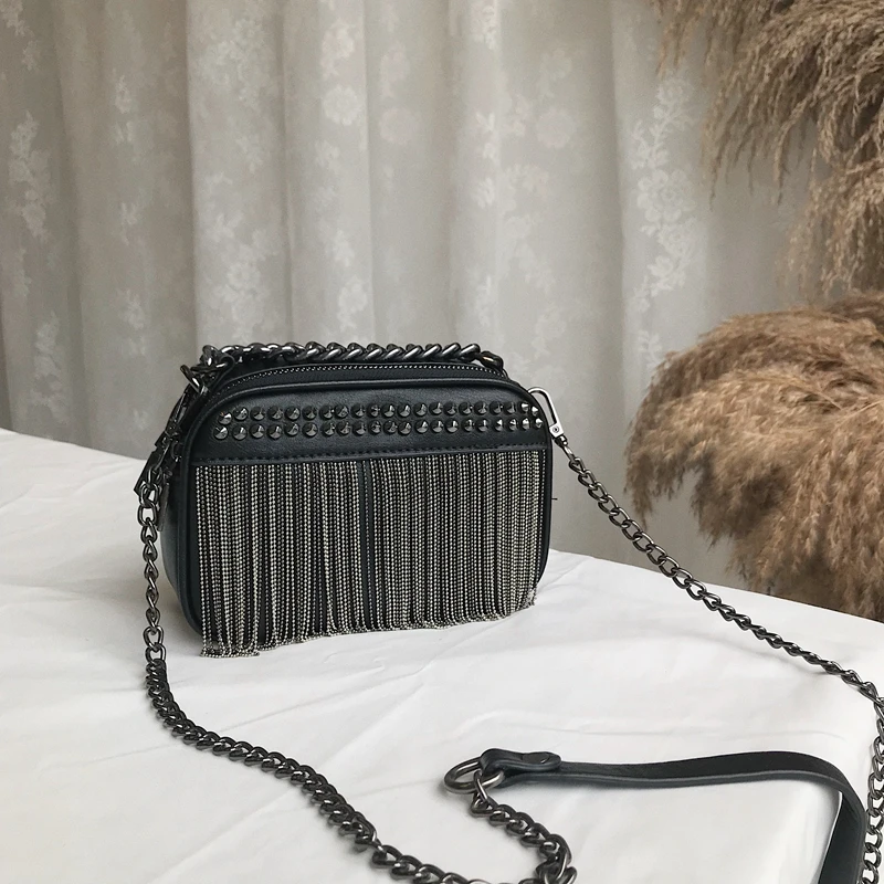 Маленькая посылка с бахромой новинка 2019 Высококачественная женская сумка Liu Ding