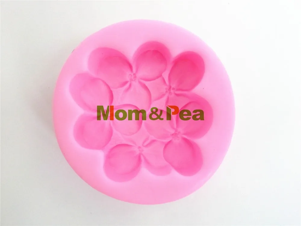 0419 Бесплатная доставка силиконовая форма для мыла с цветами Mom &amp Pea украшение
