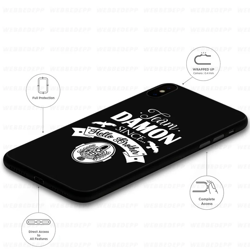 WEBBEDEPP Дневники вампира Стефан Мягкий силиконовый чехол для iPhone 11 Pro Xr Xs Max X или 10 8 7