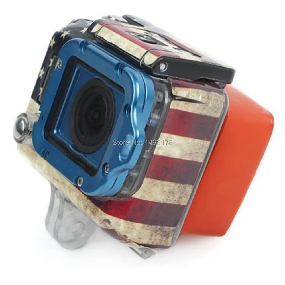 Новая красная плавающая поплавок коробка с 3 м клеящими кранами для камеры GoPro Hero 1