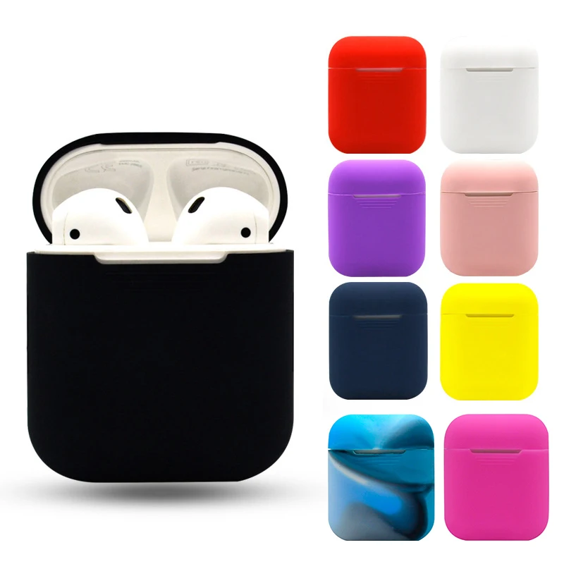 Мягкий силиконовый чехол для Apple Airpods противоударный гарнитура AirPods ультратонкий