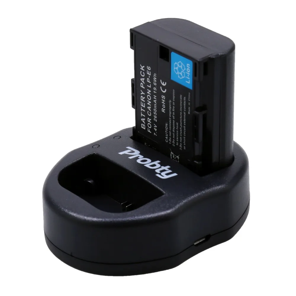 PROBTY LP E6 LPE6 Двухканальное USB Зарядное устройство для цифровой однообъективной