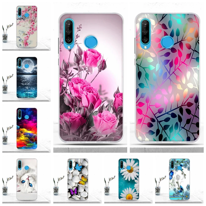 Чехол для Huawei P30 Lite чехол телефона мягкий силиконовый из ТПУ роскошная задняя