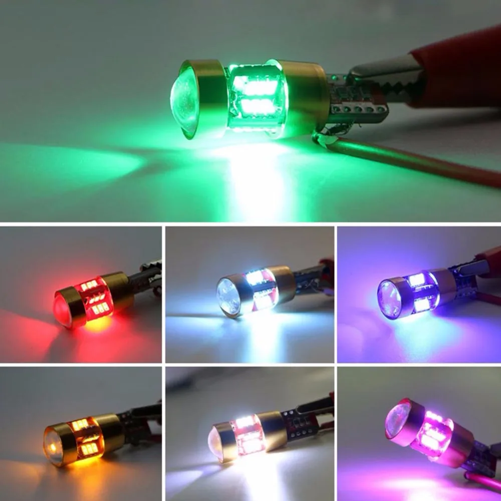 1 шт. авто светодиодный T10 2825 194 W5W 168 175 3014 27smd объектив СВЕТОДИОДНЫЙ CANBUS ОШИБОК