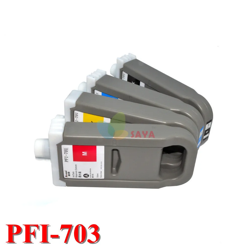 

Совместимый чернильный картридж для принтеров Canon iPF810 iPF820 iPF810pro iPF820pro PFI-703 700 мл с чипом и красителем