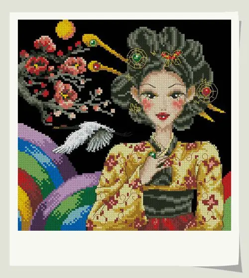 Набор для вышивки крестиком 11CT & 14CT Корейская женская|cross stitch|diy cross stitchset for embroidery |